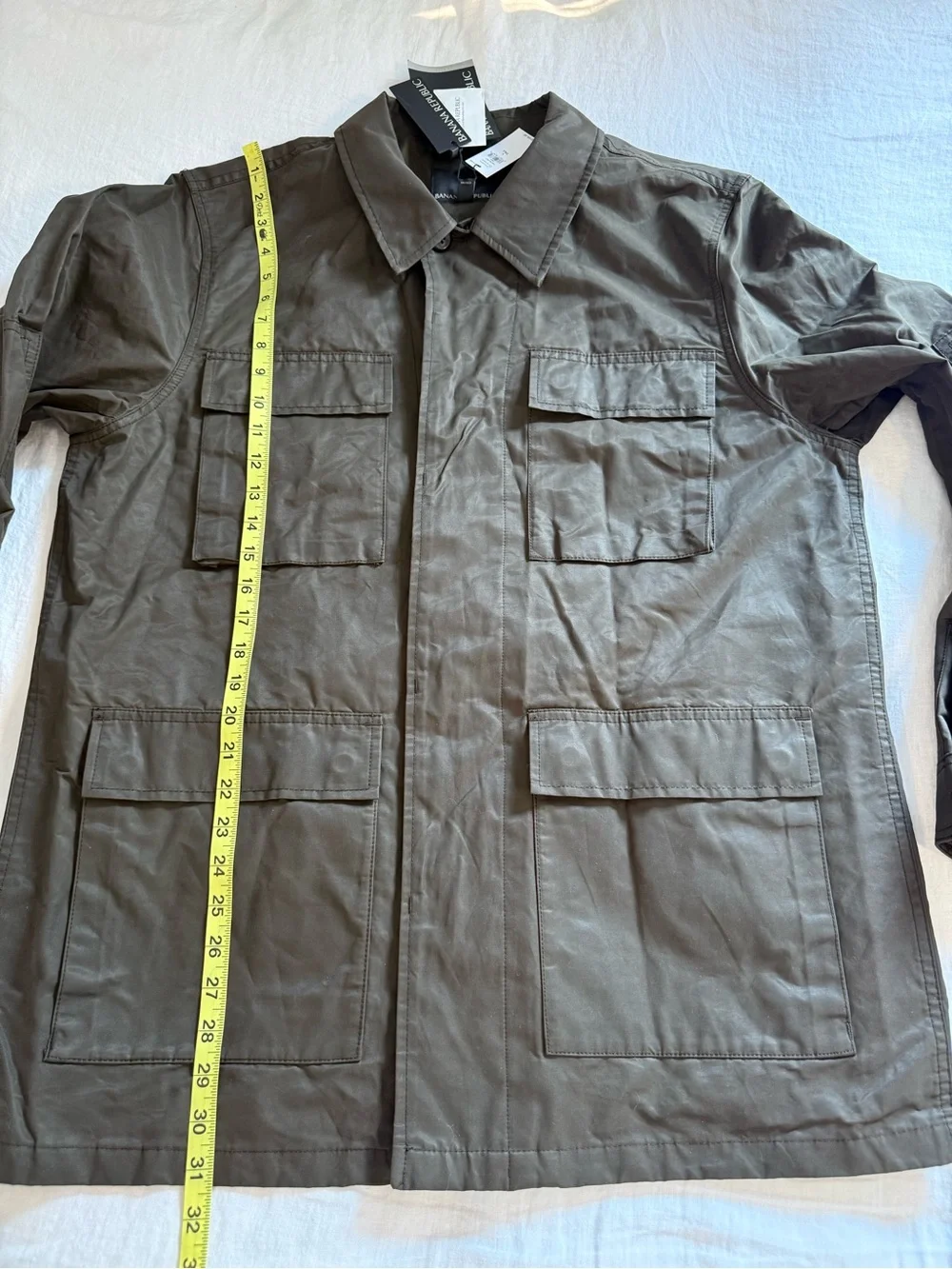 Banana Republic Water-Resistant Waxed Cotton Field Jacket 746130
